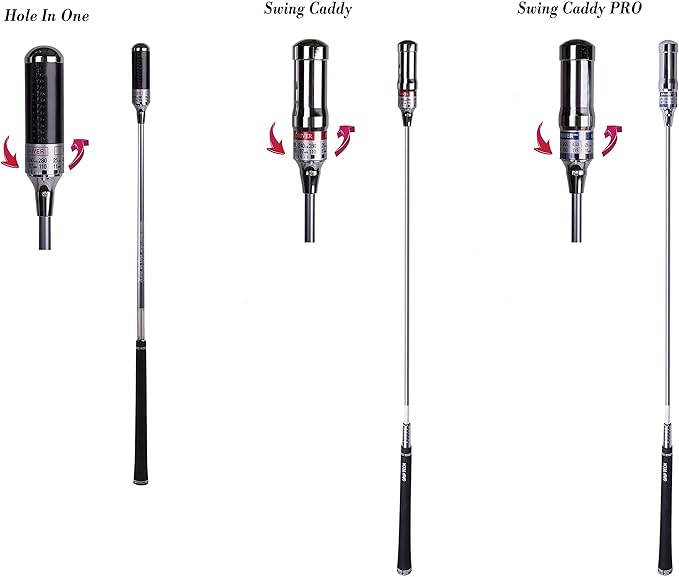 Hole in One: Golf Swing Trainer Patented for Distance, Rhythm, Tempo, Accuracy & Warmup