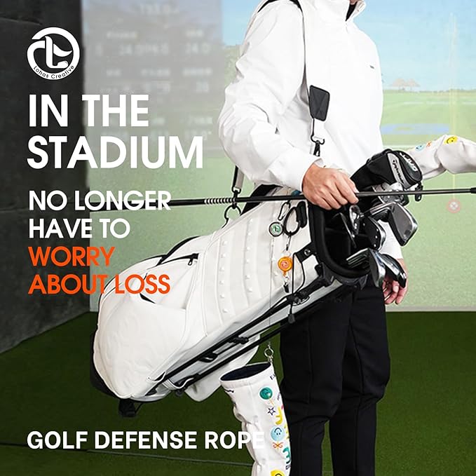 Golf Badge Reel Holder Retractable Cord Badge Holder Golf Gloves Clip Heavy Duty Telescopic Rope for Climbing,4pcs