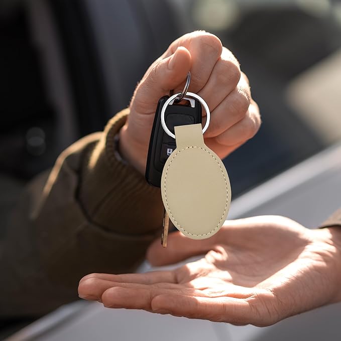 LaserGram Oval Keychain, Disc Golf, Personalized Engraving Included