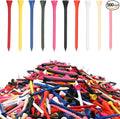 Vinsot Wood Golf Tees Bulk 3-1/4 Inch Unbreakable Long Colored Tall Golf Tees for Men Women Kids Balls Game
