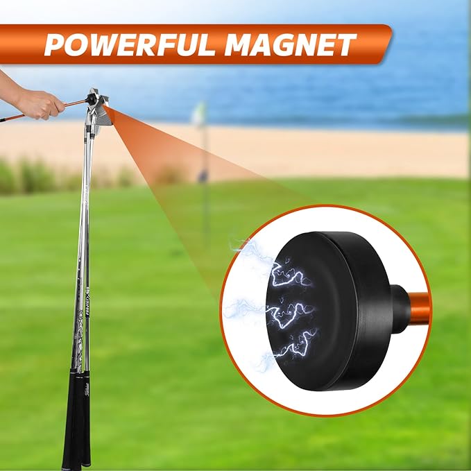 CRAFTSMAN GOLF Club Face Magnet Alignment Tool for Aiming, Golf Magnetic Alignment Sticks Rods for Golf Training Aid Face Pointer 10"