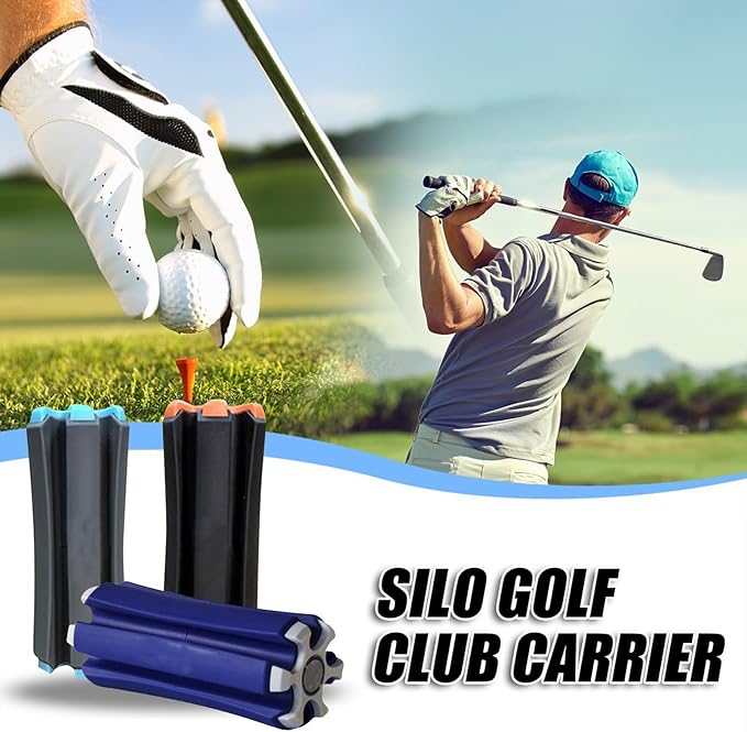 Golf Club Fixer Holds 6 Clubs Compact Portable with Padded Handle Travel Storage Stabilizer for Golf Bags