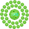 35 Pack Practice Golf Balls Limited Flight Plastic Golf Balls 42mm Practice Golf Balls for Backyard Golf Training Balls for Swing Practice, Airflow Hollow (Multiple Colors)