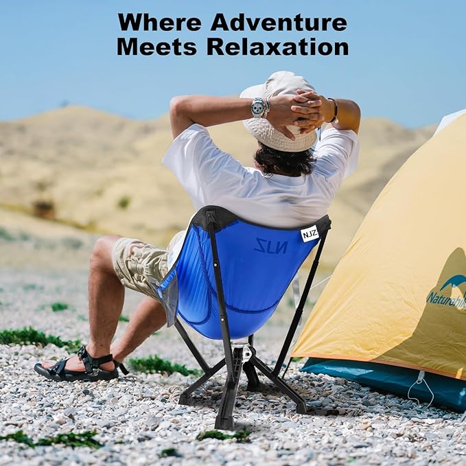 Folding Camping Chair — Compact & Easy to Use, Portable Chair for Outdoor Activities, Beach, Camping & Casual Relaxation