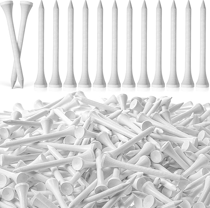 Mudder 600 Pack Golf Tees Bulk Wooden Golf Tees Multicolor Wood for Men Balls Accessories