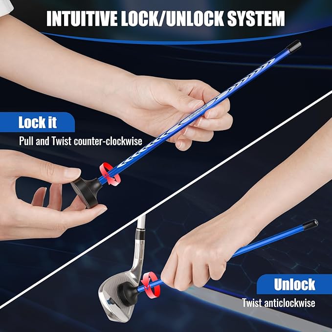 CRAFTSMAN GOLF Club Face Magnet Alignment Tool for Aiming, Golf Magnetic Alignment Sticks Rods for Golf Training Aid Face Pointer 10"