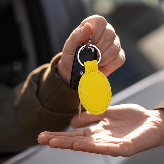 LaserGram Oval Keychain, Disc Golf, Personalized Engraving Included