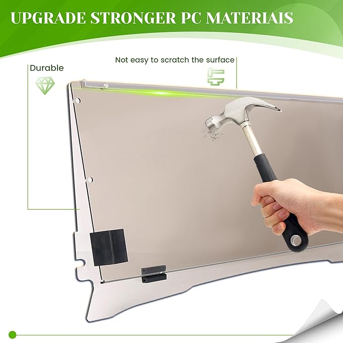 HECASA Windshield Compatible with 1994-2013 EZGO TXT & Medalist Gas or Electric Golf Cart Flip Windscreen
