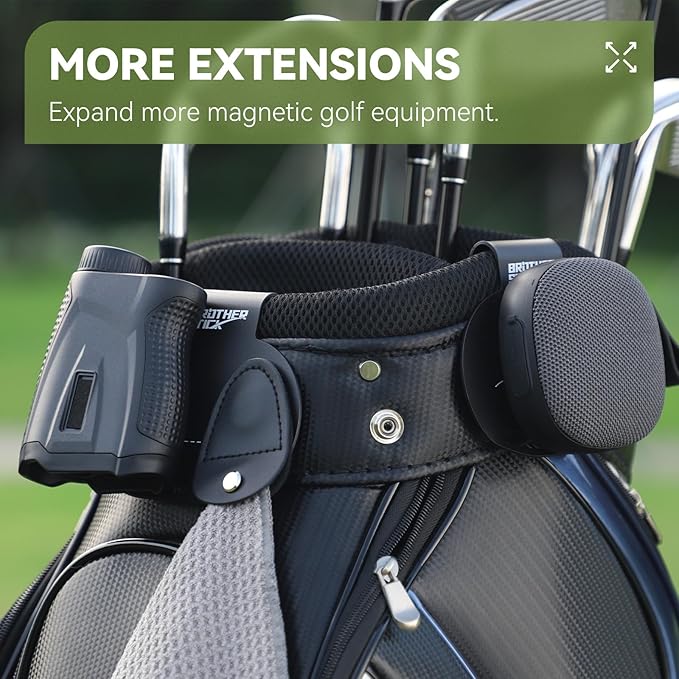 Metal Landing Pads for Golf Bag Accessories for Men Metal Clips for Quick and Easy Access of Golf Bags, Magnetic Golf Towels, Magnetic Golf Rangefinder Strap Golf Accessories Golf Gifts