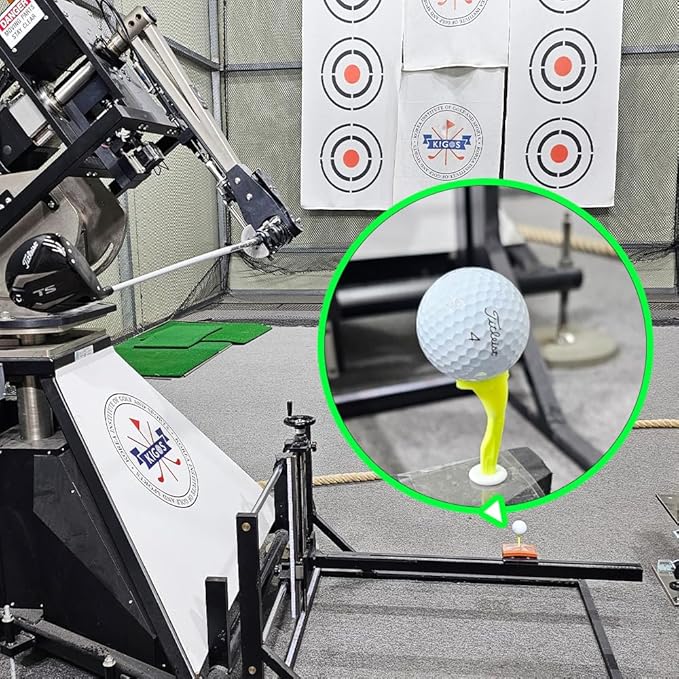 Premium High Path Golf Tee Set - 5° Launch Angle, 9 Pack, Adjustable Height Markers, Reduces Hooks and Slices, High Visibility, Stable 20mm Head
