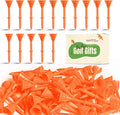 FINGER TEN Unbreakable Golf Tees Plastic 3 1/4 inch Value 50/100 Pack, Low Friction & Low Ball Spin Long Tees to Improve Distance & Accuracy, Durable Tees with Assorted Colors to Practice