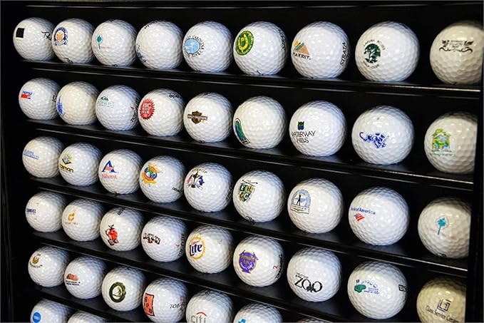 108 Golf Ball Display Case Cabinet (Oak)