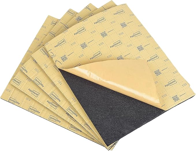 Sound Deadening Mat 1inch(25 mm) 9.95sqft - Closed Cell Foam Car Sound Deadening Material - Self-Adhesive Hood Insulation Heat Shield Auto Sound Dampening