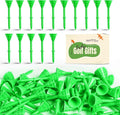 FINGER TEN Unbreakable Golf Tees Plastic 3 1/4 inch Value 50/100 Pack, Low Friction & Low Ball Spin Long Tees to Improve Distance & Accuracy, Durable Tees with Assorted Colors to Practice