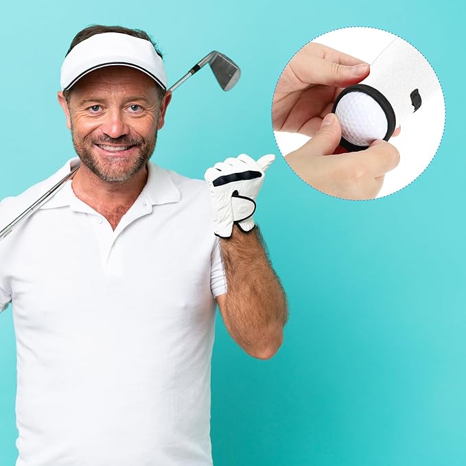 PATIKIL Golf Ball Carry Bag, Golf Tee Holder Pouch Portable Neoprene Golf Ball Holder with Clip for Men and Women Storage Gifts