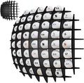 Golf Ball Display up to 52Pcs, Golf Ball Holder Wall Mounted, Golf Ball Rack for Golf Lovers (Black)