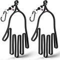 FINGER TEN Golf Gloves Stretcher Universal with Strong Magnetic Carabiner Clip 2 Pack, Durable Glove Support Plastic Holder Hanger Keeper Dryer, Size Large XL for Men Women