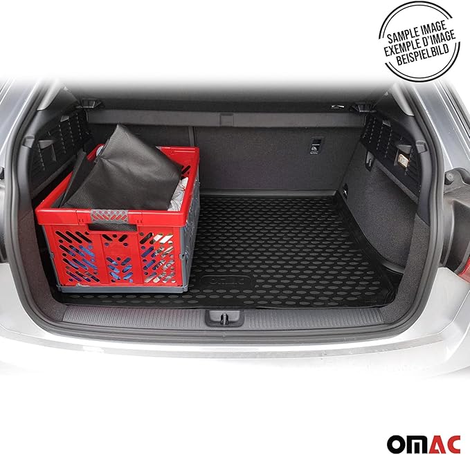 OMAC Custom Floor Mats & Cargo Liners for VW Golf GTI MK7 2015-2021 Black 5 Pcs
