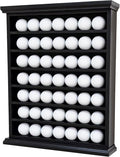 Golf Ball Display Cabinet | Holds 49 Balls | Ideal Collector Gift | Elegant Wall & Table Mount | Solid Wood | Perfect for Enthusiasts Golf Ball Diplay Case Shadow Box for 49-Ball Display Cabinet