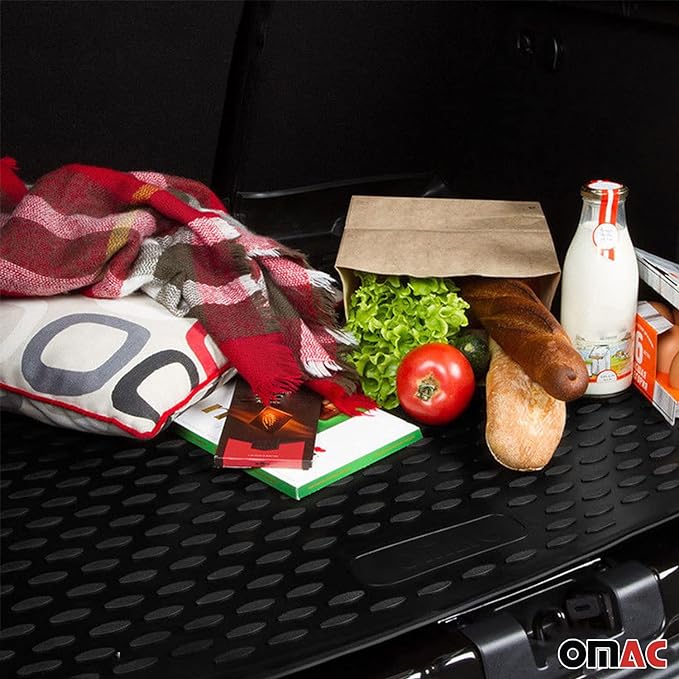 OMAC Cargo Mats Liner for VW e-Golf 2015-2019 Rear Trunk Waterproof TPE Black