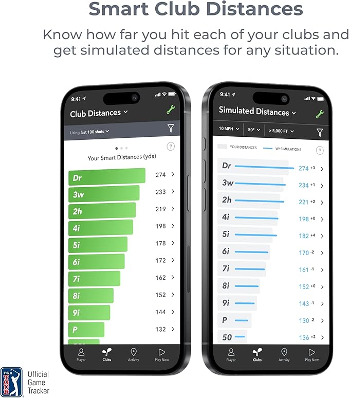 Arccos Golf Pride MCC & Tour Velvet Smart Grips: A.I. Powered Caddie, A.I. GPS Rangefinder & Smart Club Distances