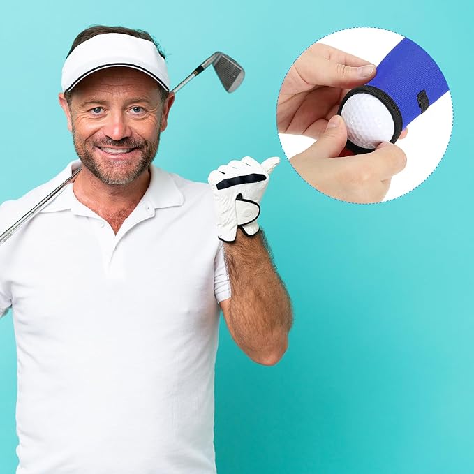 PATIKIL Golf Ball Carry Bag Golf Tee Holder Pouch Portable Neoprene Golf Ball Holder with Clip for Men and Women