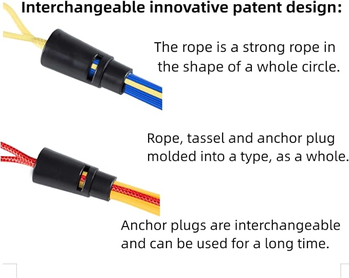Base Plugs, Anchor Base Plugs, Baseball Anchor Plug Base, Includes: 4 Bases, 8 Interchangeable Tassels.