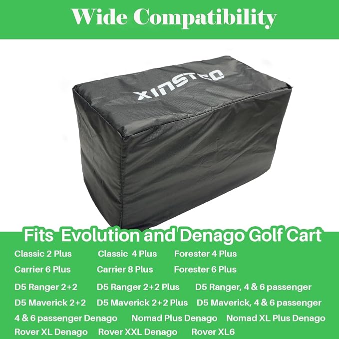 Golf Cart Waterproof Touchscreen Cover with Drawstring, Oxford Fabric Screen Cover Fits for Evolution & Denago Golf Cart,Evolution Golf Cart Accessories, Dustproof, Sun Protect, Black