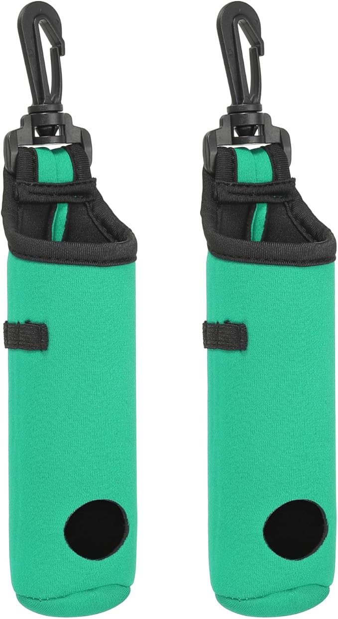 PATIKIL Golf Ball Carry Bag Golf Tee Holder Pouch Portable Neoprene Golf Ball Holder with Clip for Men and Women