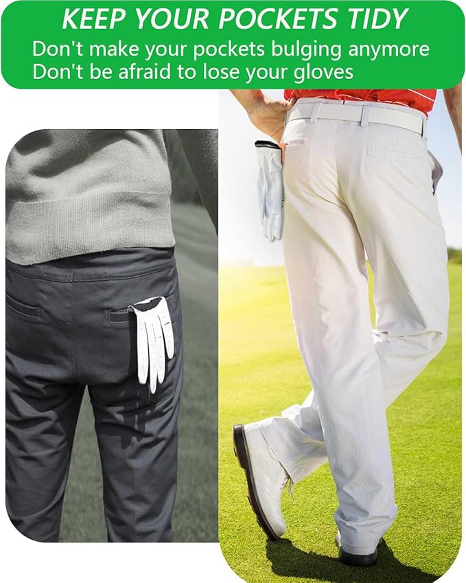 Golf Glove Clip, Simple and Stylish Golf Glove Holder for Easy Access and Natural Ventilation Drying
