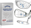 Golf Impact Tape Set 300Pcs, Self-Teaching Sweet Spot and Consistency Analysis, Golf Club Impact Stickers for Woods Irons and Putters Each 100 Pcs,Useful Training Aid Improve Ball Striking