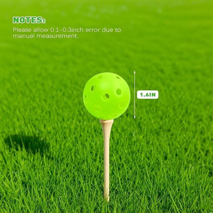 Plastic Golf Balls Practice Limited Flight Golf Training Ball Hollow Swing Practice Indoor Golf Balls with Mesh Drawstring Bag for Backyard Driving Range or Outdoor