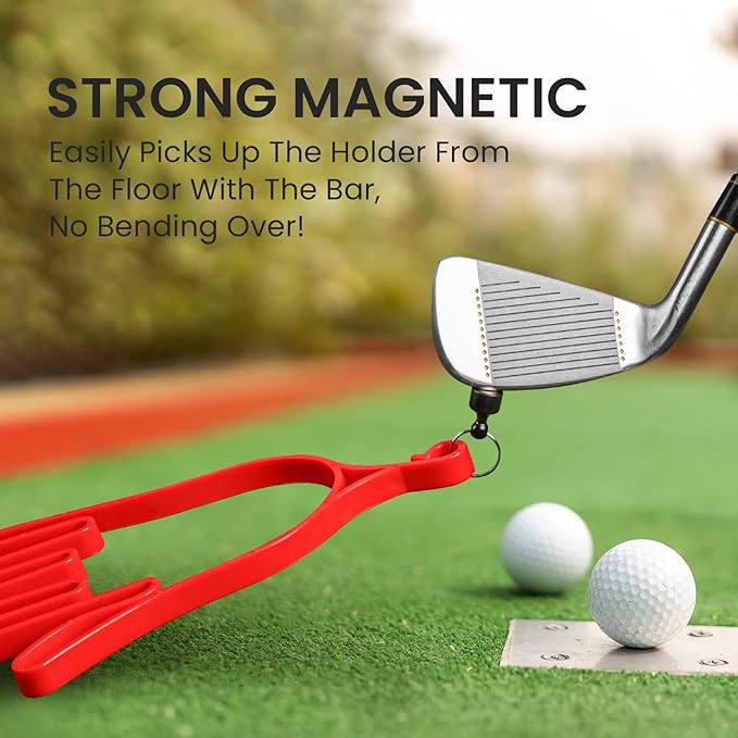 FINGER TEN Golf Gloves Stretcher Universal with Strong Magnetic Carabiner Clip 2 Pack, Durable Glove Support Plastic Holder Hanger Keeper Dryer, Size Large XL for Men Women