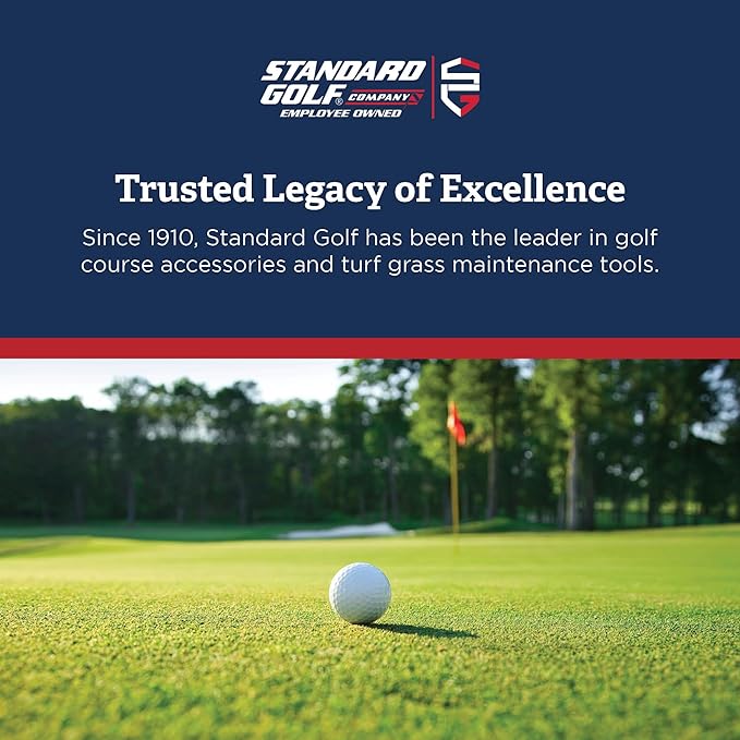 Standard Golf Range Ball Pusher | Efficient Cleanup for Practice Areas | Wide Head & Durable PVC Design