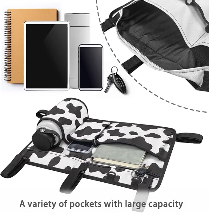 Golf Cart Rear Seat Organizer Storage Bag Large Capacity Golf Cart Accessory for Club Car, Wheelchair and Walker