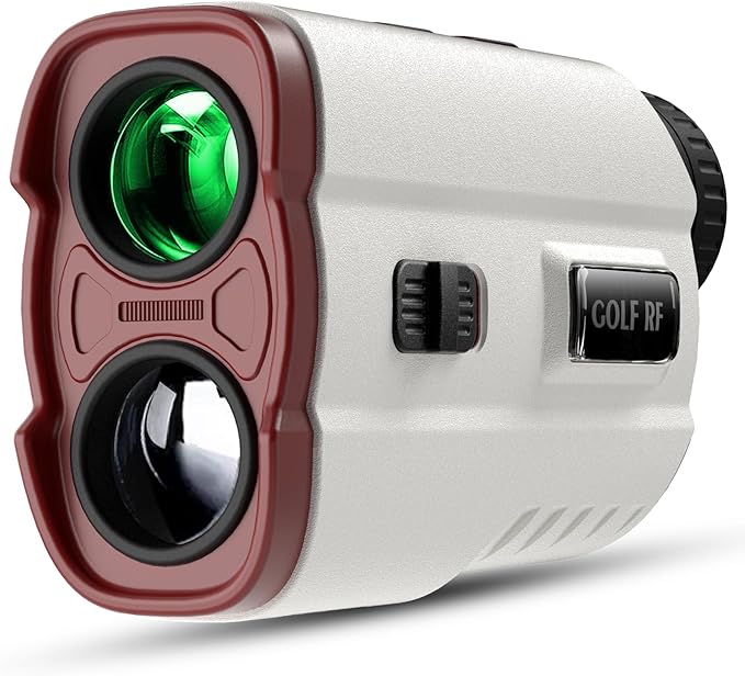 Golf Rangefinder with Slope, 1200 Yards Laser Range Finder with High-Precision Flag Pole Locking Vibration, 7X Magnification, Rechargeable Battery