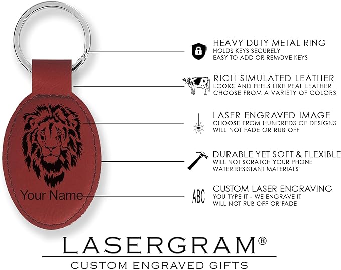 LaserGram Oval Keychain, Water Polo, Personalized Engraving Included