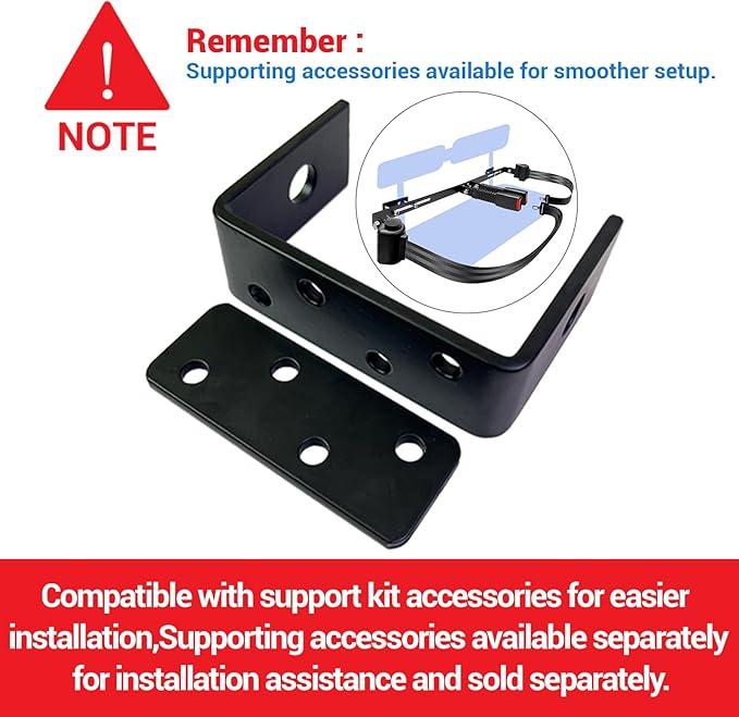 Retractable Golf Cart Seat Belt Bracket Kit for EZGO, Club Car, Yamaha