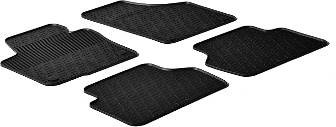GledringUSA Custom Fit All-Weather Rubber Floor Mats Compatible for Volkswagen Tiguan (5N) 2009-2016 & Tiguan Limited 2017-2018
