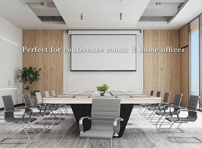 CIMOTA Waiting Room Chairs Set of 6 Leather Office Guest Chair Mid Back Reception Chairs with Sled Base for Meeting/Patient/Conference Room, Grey, 6PCS