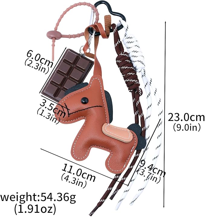 Tote Bag Purse Charms for Handbags - Cute Keychain, Y2K Rope Key Chain Accessories - Designer Jewelry Gift for Women