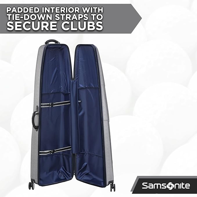 Samsonite Tour Classic Golf Hard Case Golf Travel Bag, Lightweight & Durable ABS Shell, 360 Degree Multi-Directional Wheels