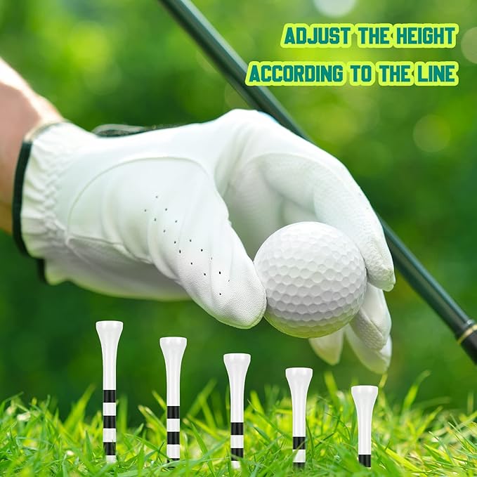 Mudder 600 Pack Golf Tees Bulk Wooden Golf Tees Multicolor Wood for Men Balls Accessories