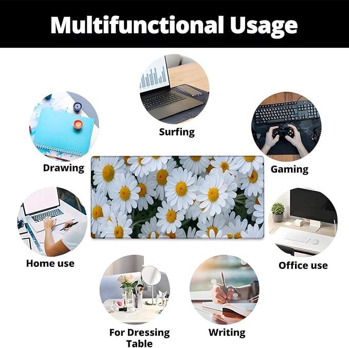 Dachshund Gaming Mouse Pad Gifts 31.5" x 11.8", Non-Slip Rubber Base MousePads for Computers Laptop School Office Home Accessories Decor, Mouse Pad, Keyboard Desk Mat