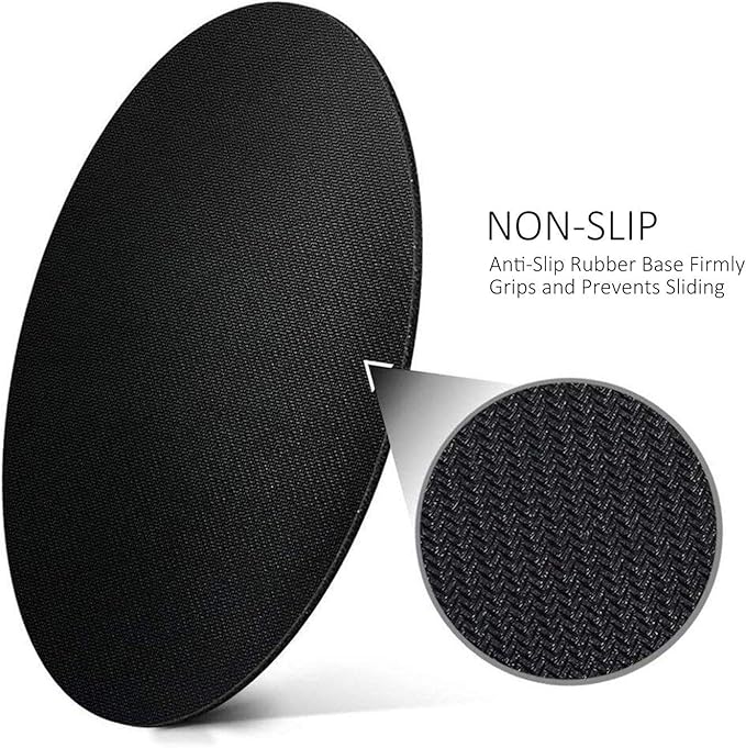 Mouse Pad Geometric Navy Blue Gold, Round Mousepad, Non-Slip Rubber Base Mouse Mat for Laptop and Computer