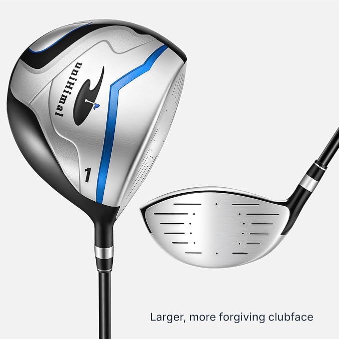 Complete 9-Piece Golf Club Set for Men, Right Hand, Includes Stand Bag