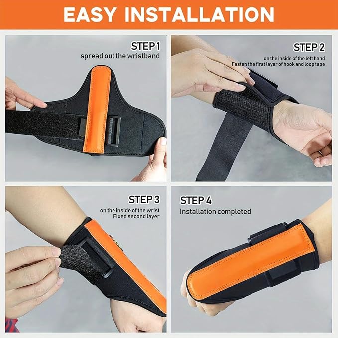 Golf Swing Training Kit with Wrist Stabilizer & Arm Support Band - Improve Posture, Accuracy & Power for Men Women Golfers