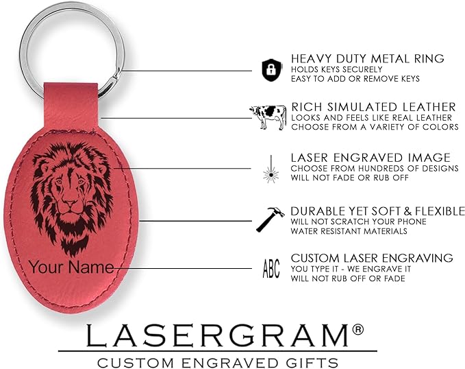 LaserGram Oval Keychain, Sunflowers, Personalized Engraving Included