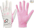 FINGER TEN Non Slip Golf Gloves Women 2 Pack for Left Right Handed Golfers, All Weather Grip & Comfortable Glove for Serious Performance, Fit Size Medium Small Large