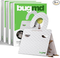 BugMD Clothes & Pantry Moth Traps (18 Count) – Sticky Glue Pheromone-Based Repellent for Closets, Cabinets & Wardrobes – Non-Toxic - White